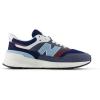 New Balance Unisex-Child 997r Sneaker(Dark Arctic Grey/Nb Navy/Mercury Red)