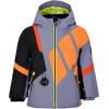 Obermeyer Boys Orb Ski Jacket, Insulated and Waterproof with Kids I-Grow System(Grey Steel)