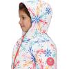 Obermeyer Girls’ Ashor Jacket (Toddler/Little Big Kid)(White With Multi Color Skiflake)