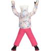 Obermeyer Girls’ Ashor Jacket (Toddler/Little Big Kid)(White With Multi Color Skiflake)