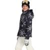 Obermeyer Rylee Print Jacket – Teen Girls(Black With White Skiflake)