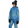 Obermeyer Rylee Print Jacket – Teen Girls(Blue Atmospheric Art)
