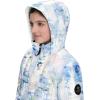 Obermeyer Rylee Print Jacket – Teen Girls(White Blue Tree Love)