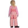 Obermeyer Snoverall Print Bib Pants – Kids Girls(Pink Graphic Heart)