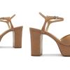 SCHUTZ Women’s Keefa Platform Dress Sandal(Honey Beige)