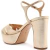 SCHUTZ Women’s Keefa Platform Dress Sandal(Platina Metallic Napa)
