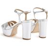SCHUTZ Women’s Keefa Platform Dress Sandal(Prata Metallic Napa)