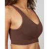 SPANX Breast of Both Worlds Reversible Comfort Bra – Wireless, Seamless Bra – Reversible Design – Wire-Free Comfort(Cafe Au Lait/Chestnut Brown)