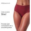 SPANX SPANXsmooth Undie-tectable Brief – Comfortable Core Control – Invisible Shapewear Underwear – No Visible Panty Lines(Moroccan Red)