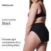SPANX SPANXsmooth Undie-tectable Brief – Comfortable Core Control – Invisible Shapewear Underwear – No Visible Panty Lines(Very Black)