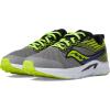 Saucony Unisex-Child Axon Running Shoe(Grey/Lime/Black)