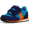 Saucony Unisex-Child Baby Jazz Hook & Loop Seasonal Sneaker(Navy/Teal/Orange)