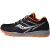 Saucony Unisex-Child Cohesion Tr14 Lace to Toe(Black/Orange)