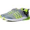 Saucony Unisex-Child Flash Glow 2.0 Sneaker(Grey/Lime)