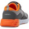 Saucony Unisex-Child Wind Alternative Closure 2.0(Grey/Orange)