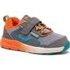Saucony unisex-child Wind Shield a/CRunning Shoe(Grey/Orange/Blue)