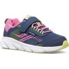 Saucony unisex-child Wind Shield a/CRunning Shoe(Navy/Green/Pink)