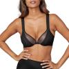 Bra-llelujah!® Illusion Lace Full Coverage Bra(Very Black/Toasted Oatmeal)