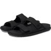 Native Shoes Frankie Sugarlite Sandal for Men, and Women – Satin PU and EVA Upper, Hook-Loop Closure, Round Toe and Slip-On Style(Jiffy Black/Jiffy Black)