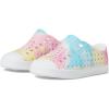 Native Shoes Kids Unisex Jefferson Sugarlite Print (Little Kid)(Shell White/Shell White/Pastel Tie-dye)