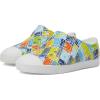 Native Shoes Kids Unisex Jefferson Sugarlite Print (Little Kid)(Shell White/Shell White/Snap Laflame Grid)
