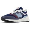 New Balance Unisex-Child 997r Sneaker(Dark Arctic Grey/Nb Navy/Mercury Red)