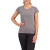 SPANX Lamn Seamless Short Sleeve Tee(Heather Charcoal)