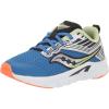 Saucony Unisex-Child Axon Running Shoe(Blue/Black/Green)