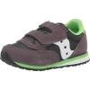 Saucony Unisex-Child Baby Jazz Hook & Loop Seasonal Sneaker(Grey/Black/Green)