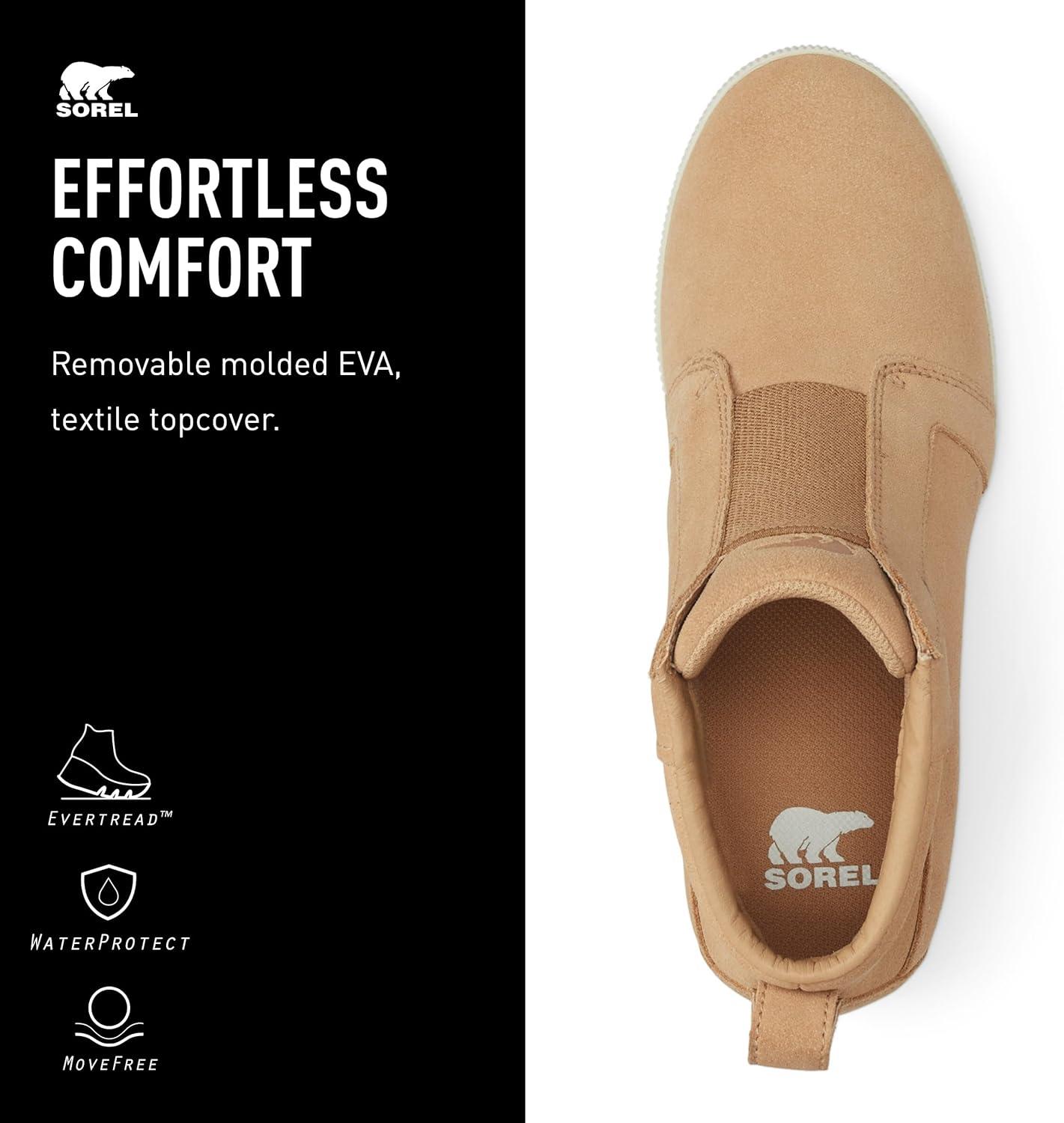 imageSOREL Womens Out N About Pull On Wedge BootCanoe Sea Salt