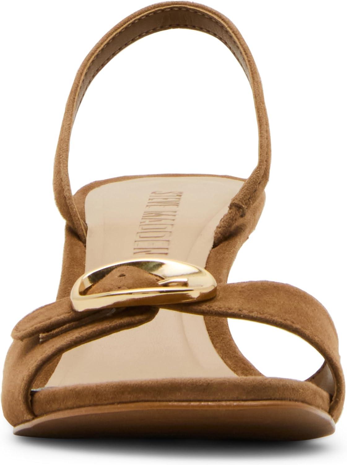 imageSteve Madden Womens Henrietta Heeled SandalCognac Suede