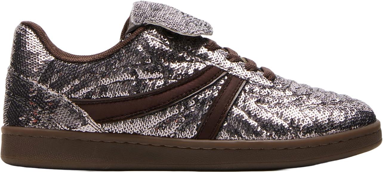 imageSteve Madden Womens MadridPewter Sequin