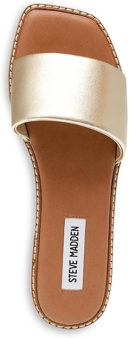 imageSteve Madden Womens Sandra SandalGold Leather