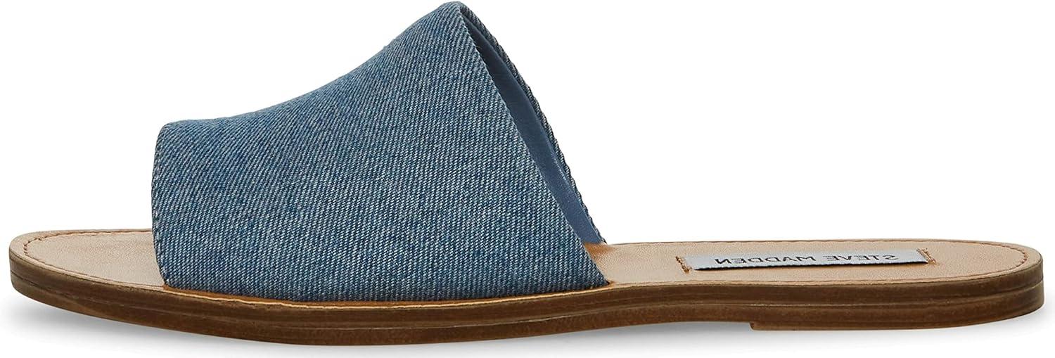 imageSteve Madden womens Gracel Flat SandalDenim
