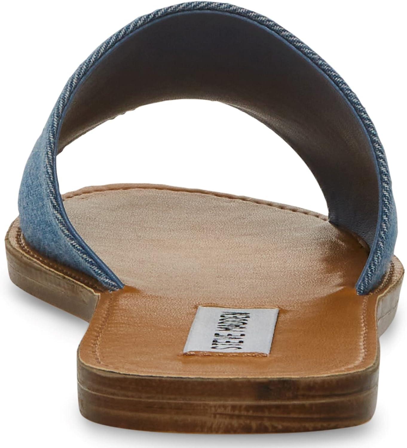 imageSteve Madden womens Gracel Flat SandalDenim