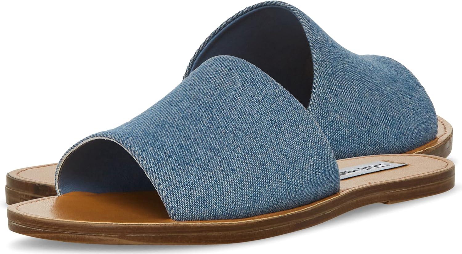 imageSteve Madden womens Gracel Flat SandalDenim