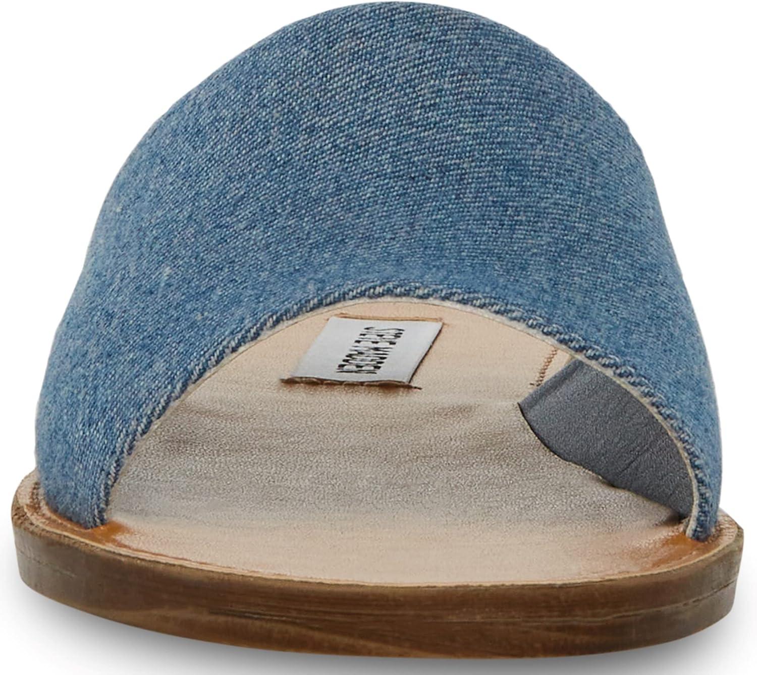 imageSteve Madden womens Gracel Flat SandalDenim