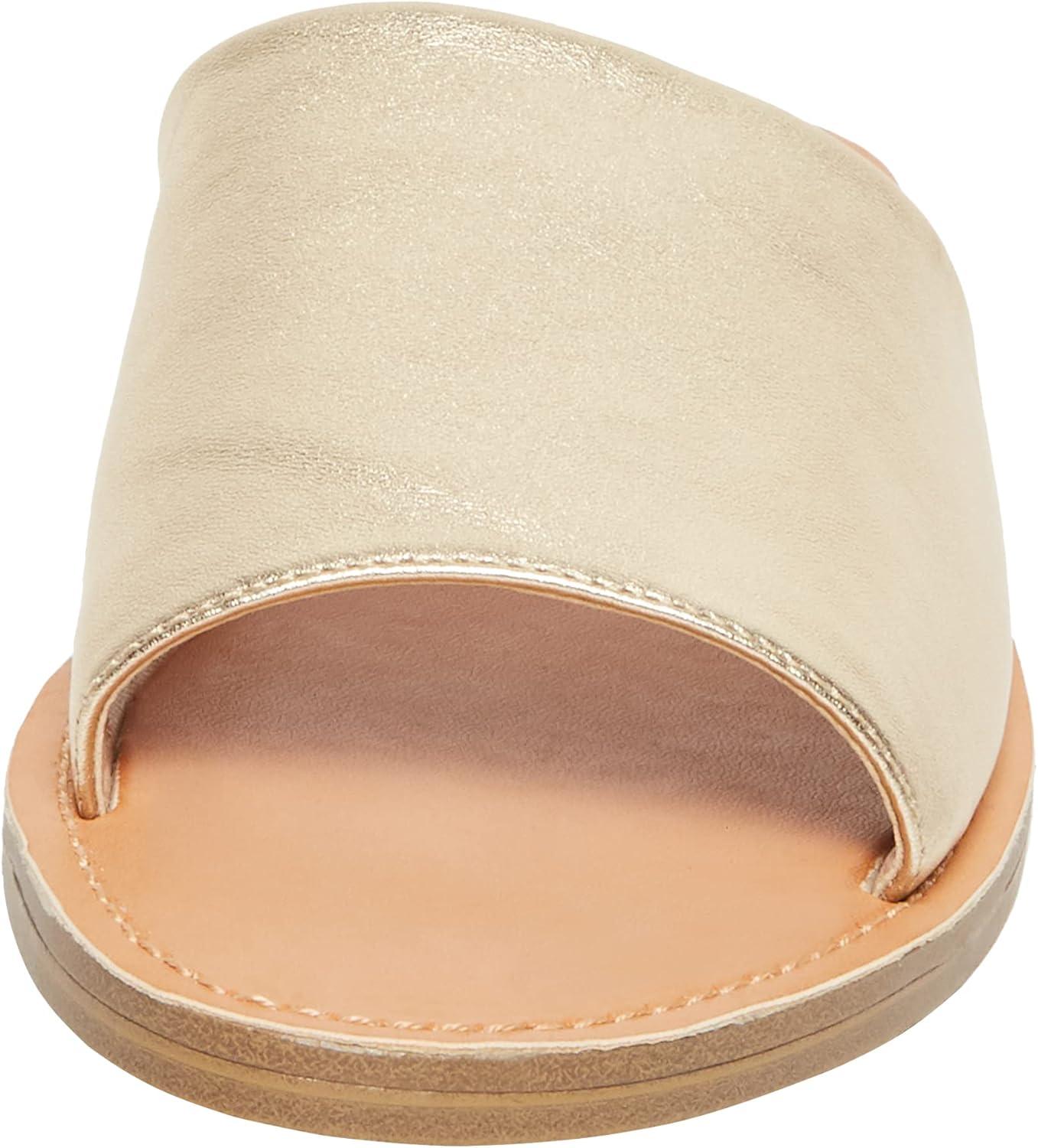 imageSteve Madden womens Gracel Flat SandalGold Leather