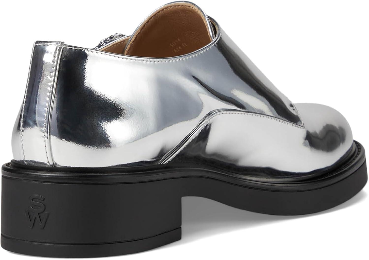 imageStuart Weitzman Womens Leighton Monk StrapSilver