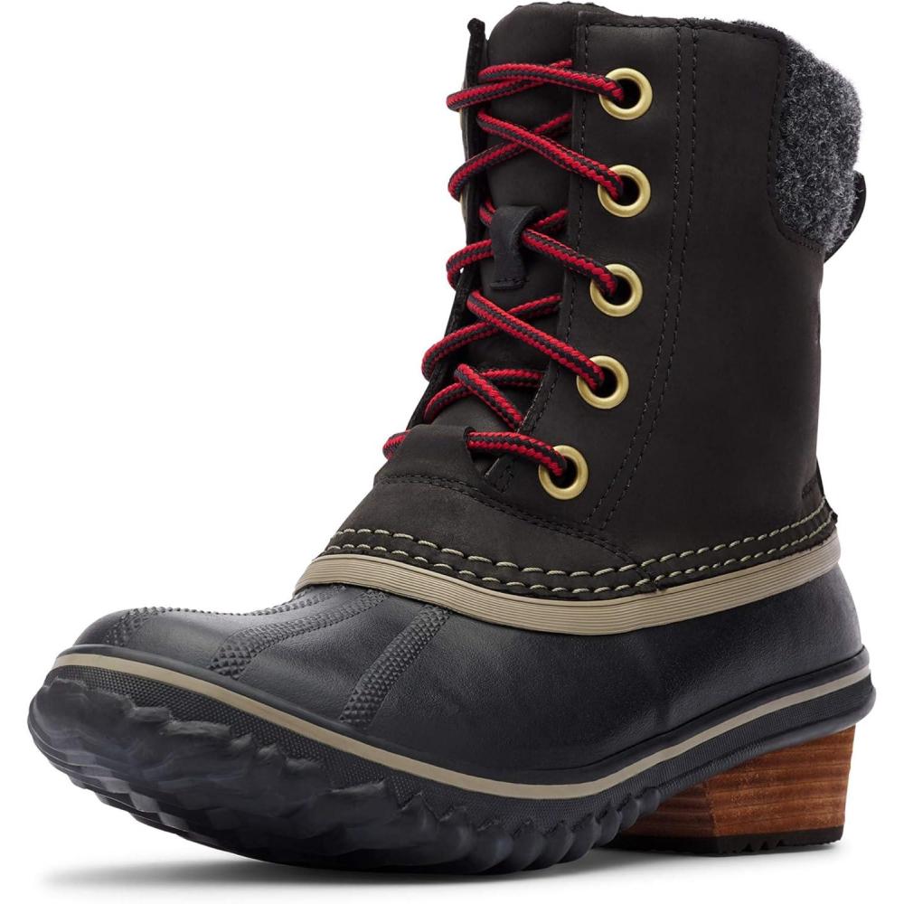 imageSOREL  Womens Slimpack Lace II Waterproof Insulated BootBlack  Kettle