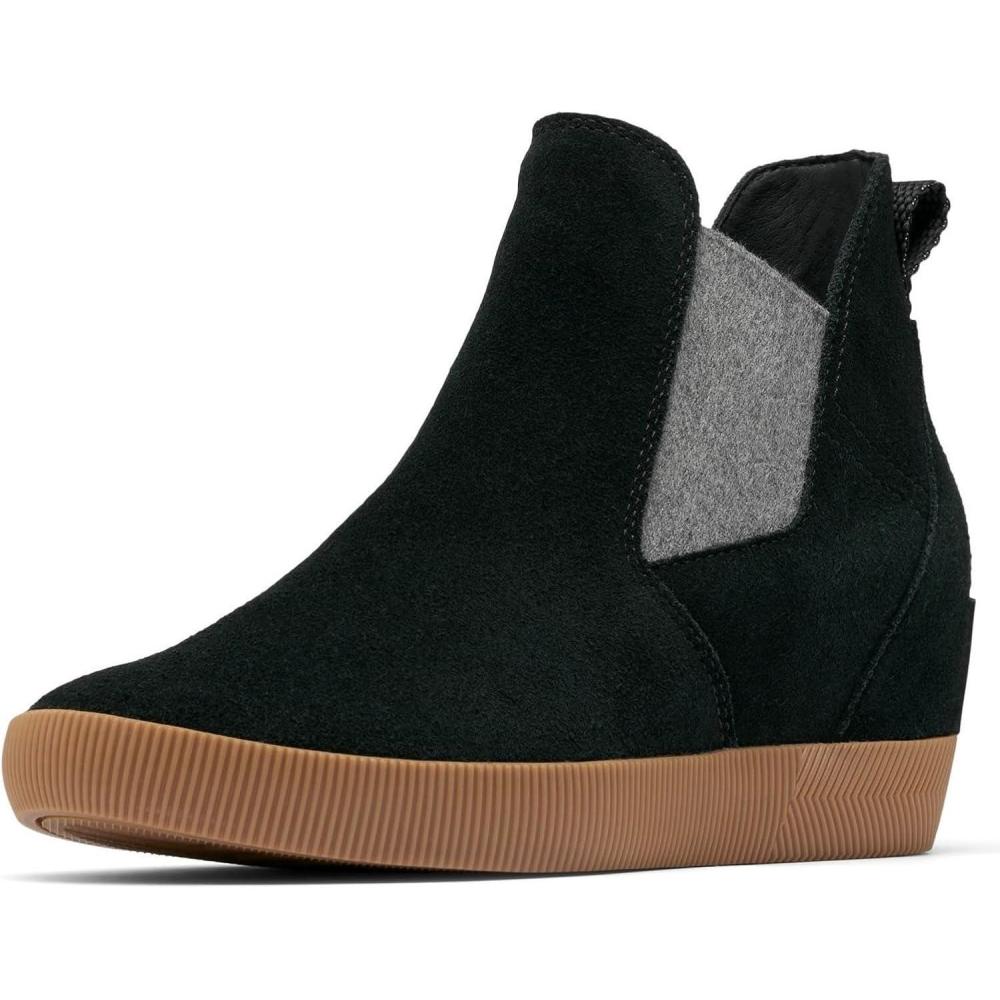 imageSOREL Womens Out N About SlipOn Wedge BootBlackGum 16