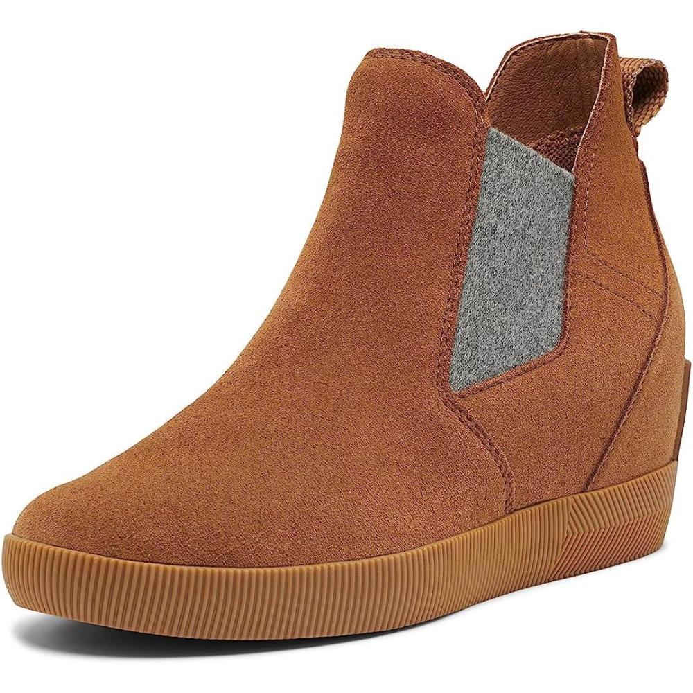 imageSOREL Womens Out N About SlipOn Wedge BootVelvet Tan Gum 2