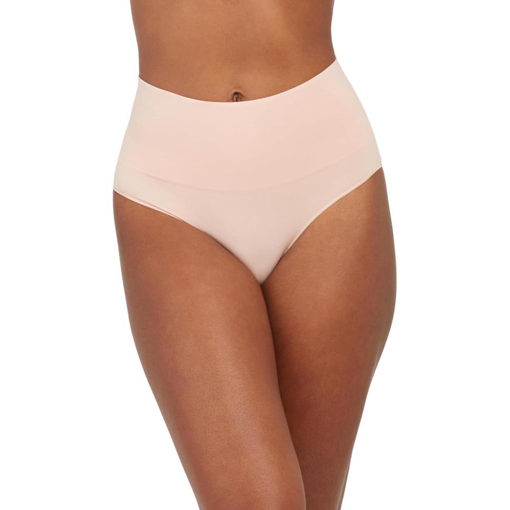 imageSPANX SPANXshape Everyday Shaping Brief  Core Control Shapewear Underwear  Invisible Under Clothes  Seamless DesignVintage Rose