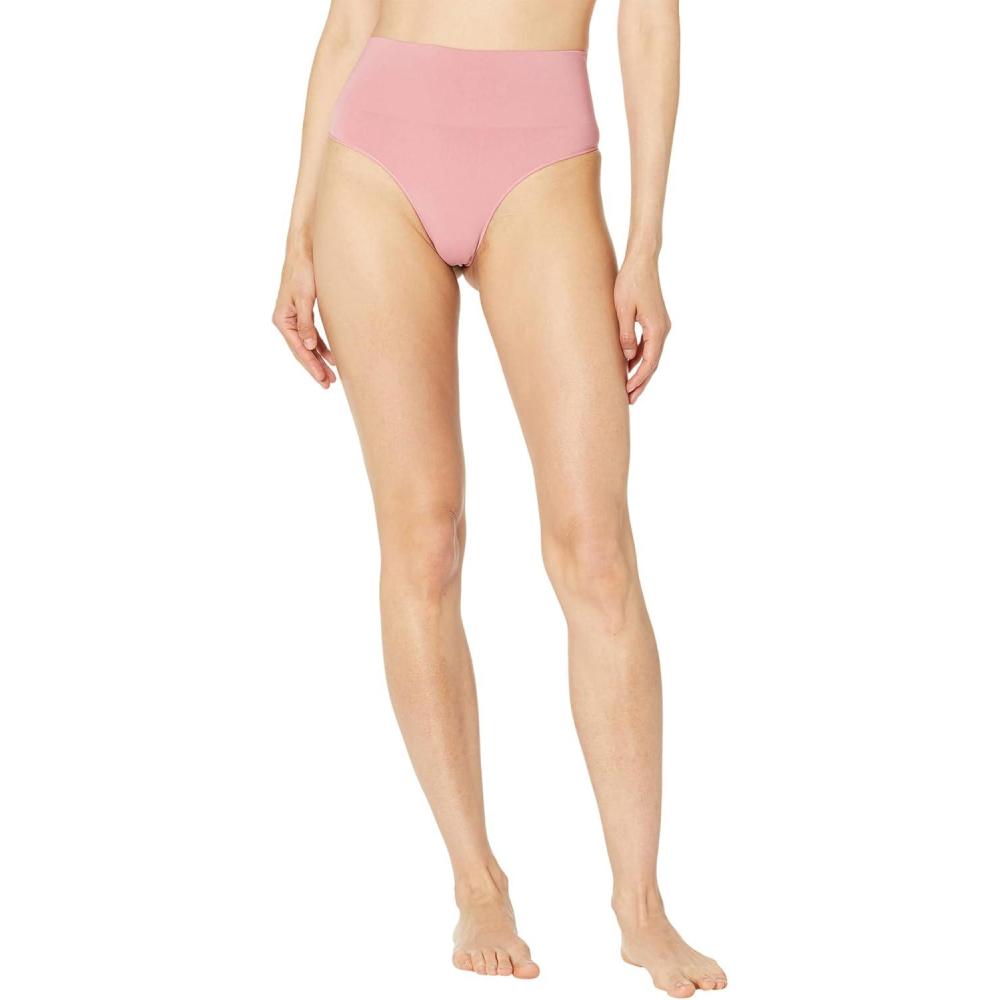 imageSPANXshape ExtraOrdinary Thong  Sculpting with Compression  Womens Shapewear Underwear  Recycled Nylon Fabric BlendBallet Rouge