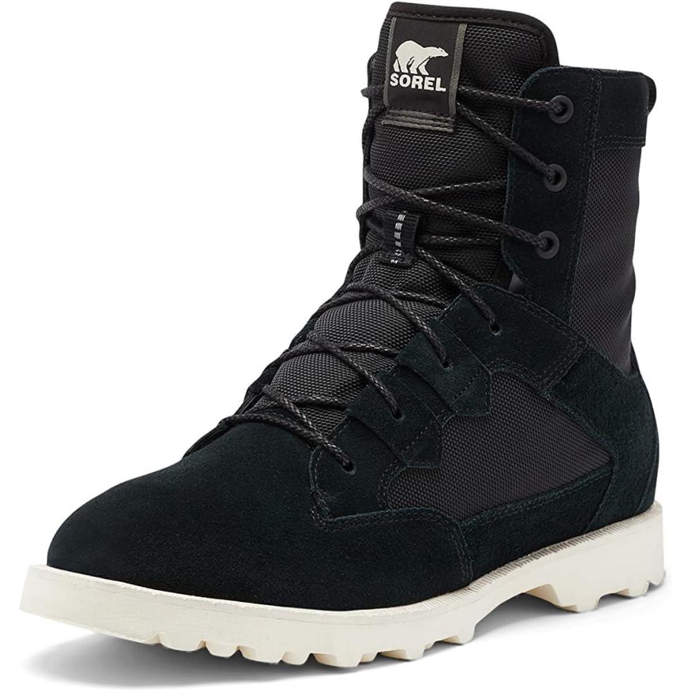 imageSorel Mens Caribou OTM WP Boot Waterproof Leather Rain BootsBlack Chalk