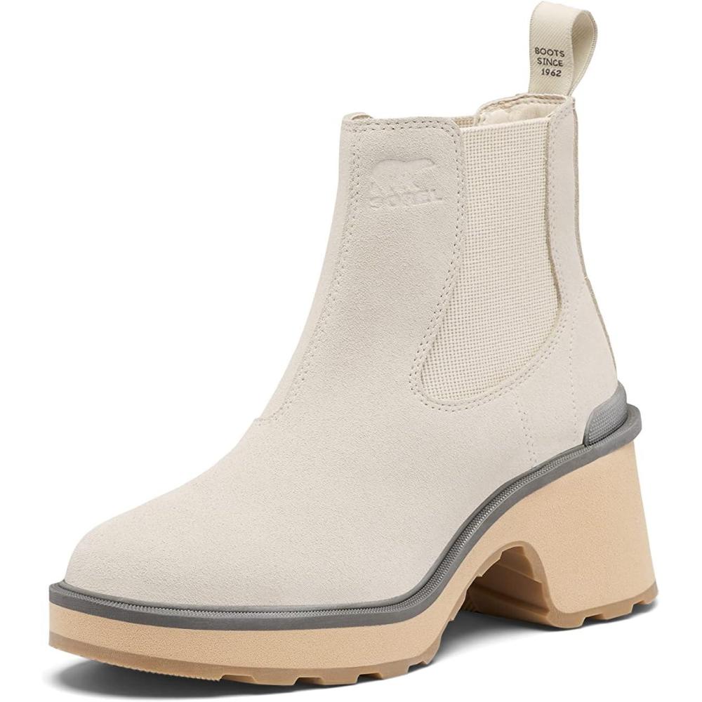 imageSorel Womens HiLine Heel Chelsea BootsChalk Ceramic