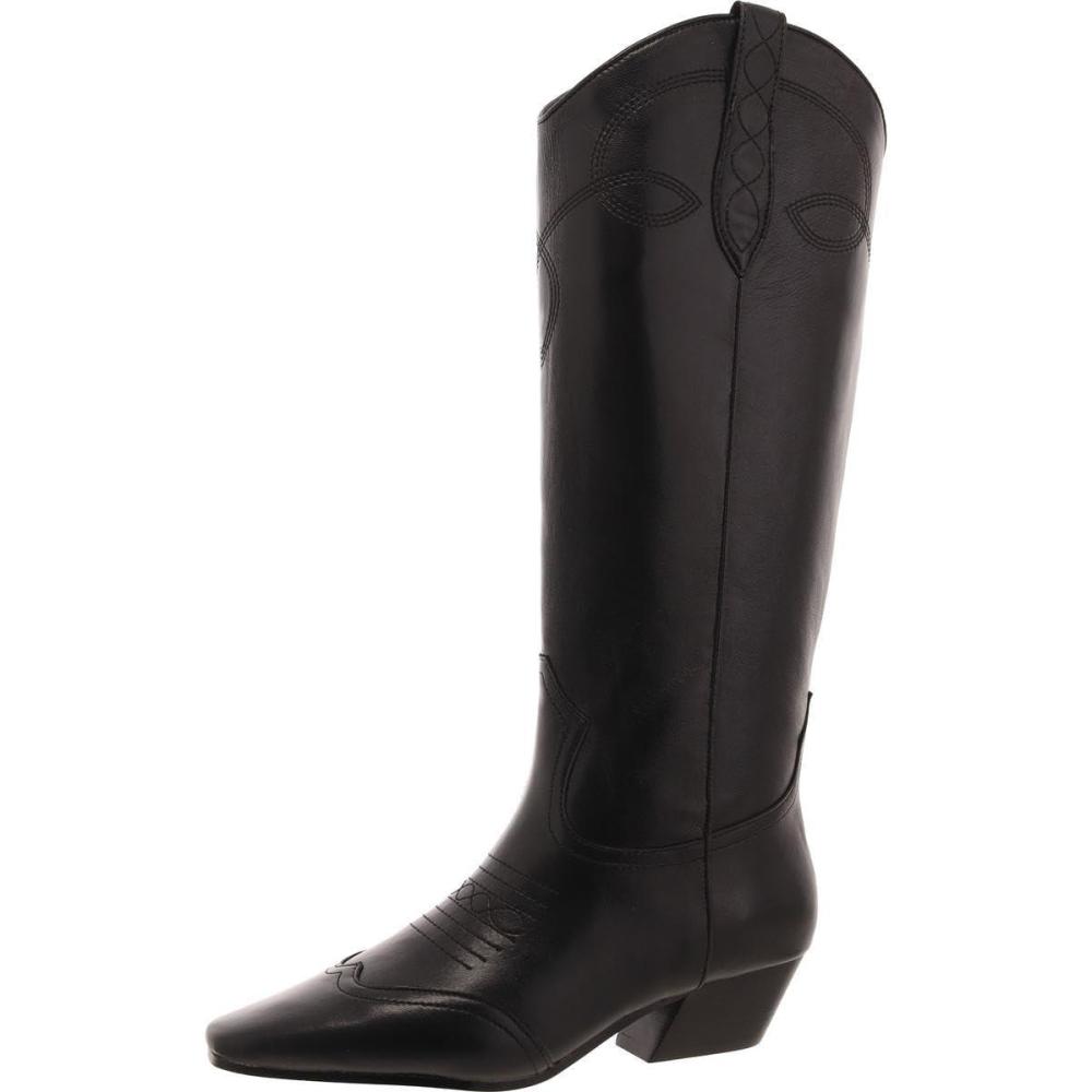 imageSteve Madden Womens Dollie Western BootBlack Leather