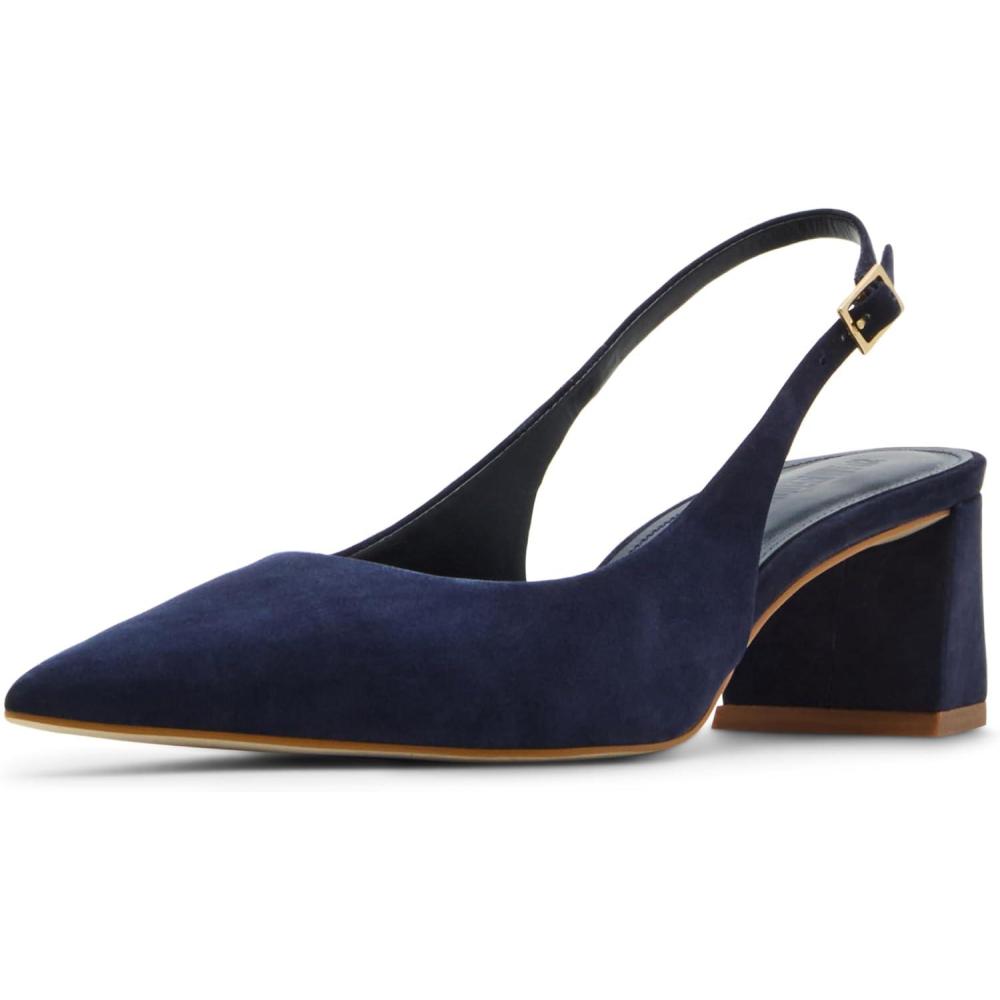 imageSteve Madden Womens Robyn PumpNavy Nubuck
