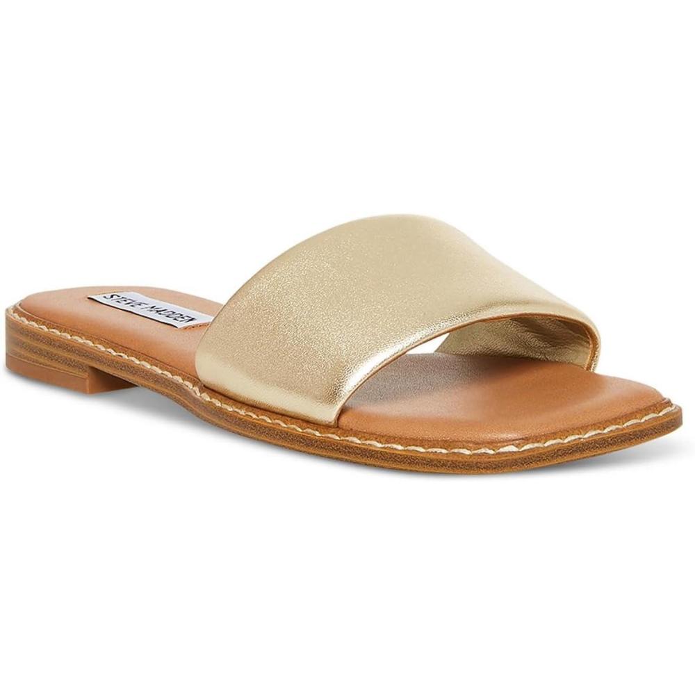 imageSteve Madden Womens Sandra SandalGold Leather