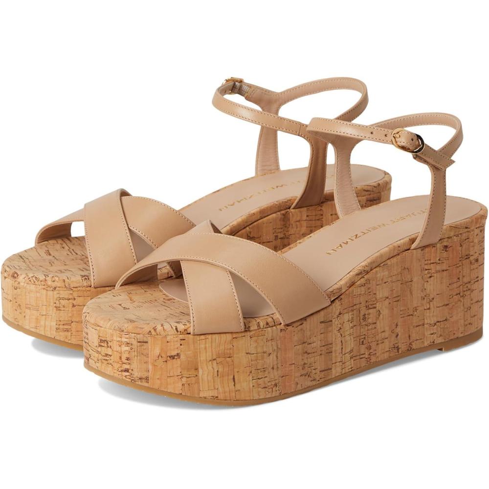 imageStuart Weitzman Womens Dayna Wedge PlatformAdobe